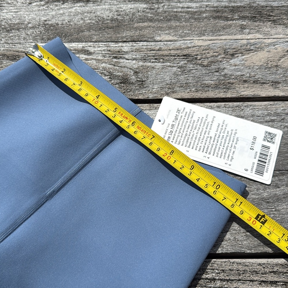 Lululemon Glow Up Super-High-Rise Tight 28" Washed Denim size 6 NWT Blue legging - Picture 4 of 8